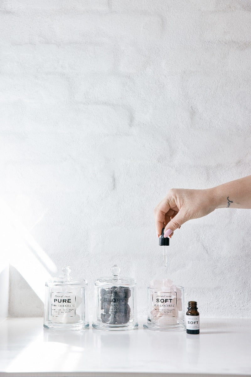 Bahne Interior Glory Natursten m/ duftolie - sort - Bahne